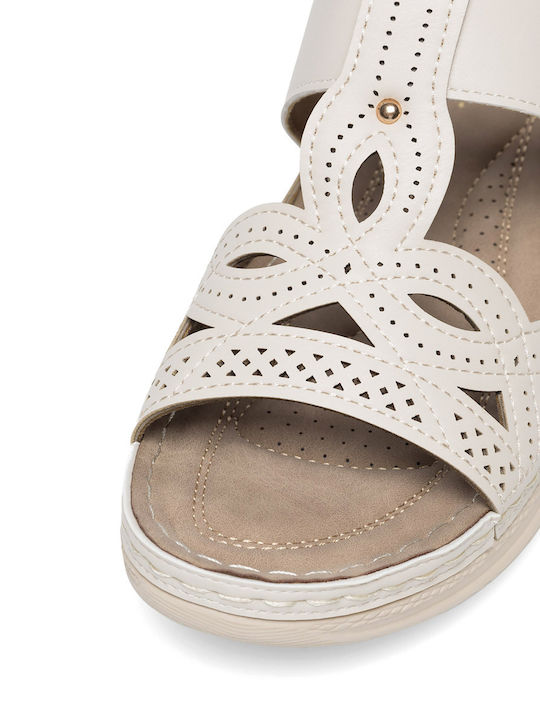 Women's Platform Wedge Sandals Beige