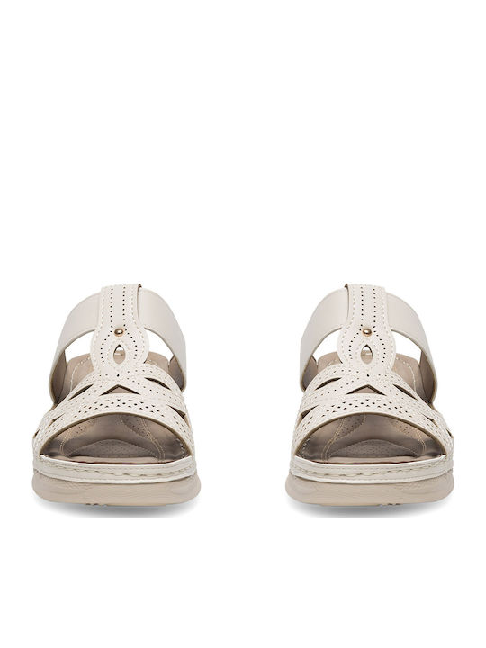 Women's Platform Wedge Sandals Beige