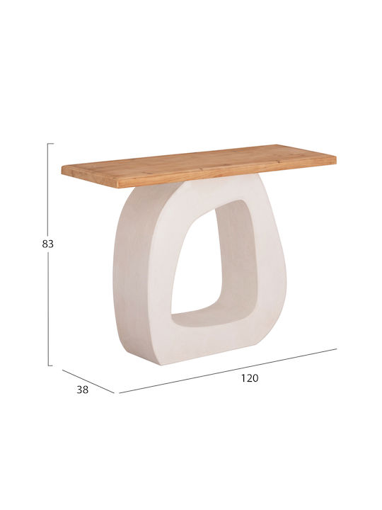 Serie Santorini Konsole Fir off-white L120xB38xH83cm