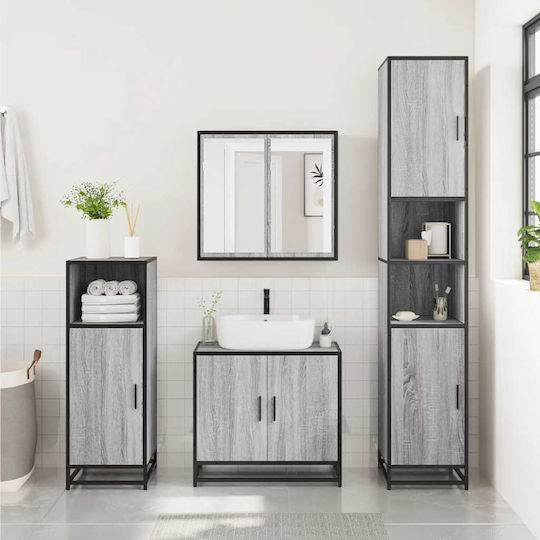 vidaXL Ντουλάπι Μπάνιου 35x37.5x100cm Sonoma