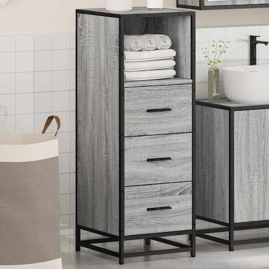 vidaXL Ντουλάπι Μπάνιου 35x37.5x100cm Sonoma