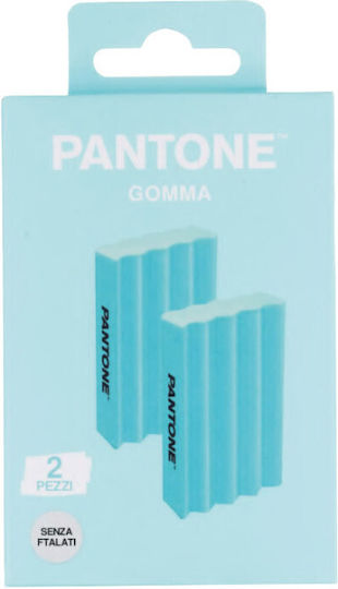 Pantone Γόμα για Μολύβι 2τμχ Γαλάζια