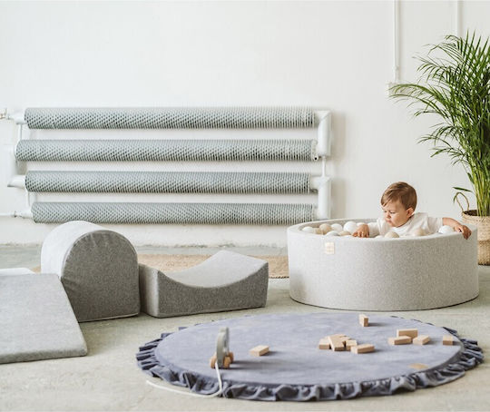 Meow Baby Spielset aus Stoff 90x90x30cm. Gray
