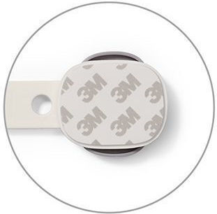 Babyono Cabinet & Drawer Lock with Sticker made of Plastic in White Color 24x24cm 2pcs