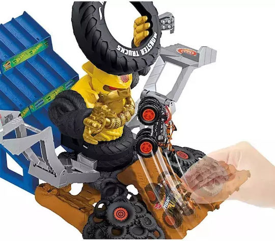 Monster Truck Arena Smashers Gorilla Arena Strecke Set mit Robo-Gorilla Für 4+ Jahre