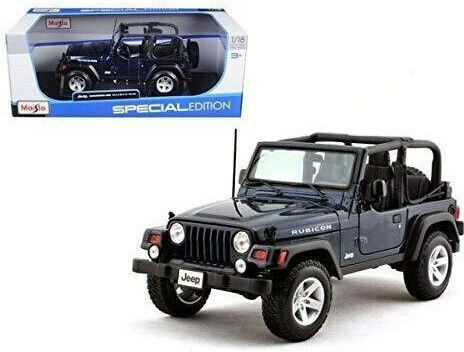 Maisto Jeep Wrangler Rubicon Αυτοκινητάκι Black 1:18 για 3+ Ετών