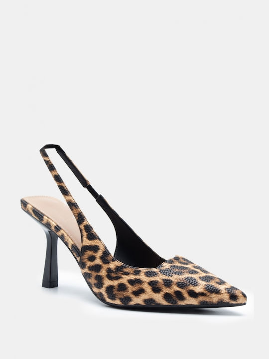 Luigi Multicolour Heels Animal Print