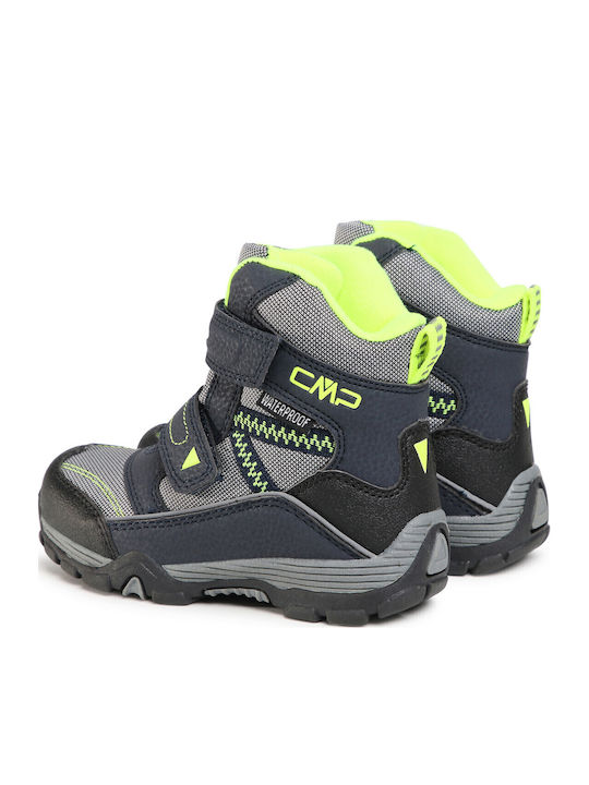 Kids Snow Boots with Velcro Gray