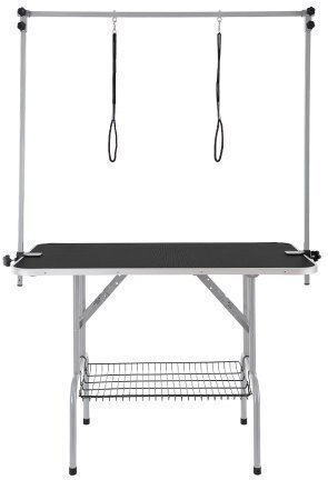 Vevor Folding Pet Grooming Table with Two Clamp Arms 117cm for Medium Small Dogs, 149.7kg Capacity Zdmrz46inch0i6658v0