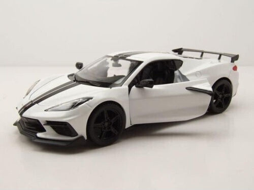 Maisto Special Edition Car 2020 Chevrolet Corvette Stingray Coupe White Scale 1:24 for 3+ Years