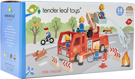 Tender Leaf Toys Fire Engine Αυτοκινητάκι για 3+ Ετών