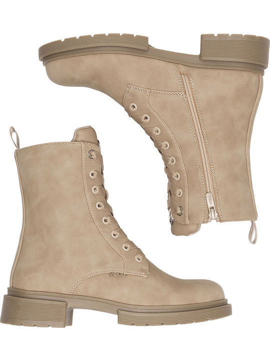 Stiefeletten Damen Beige