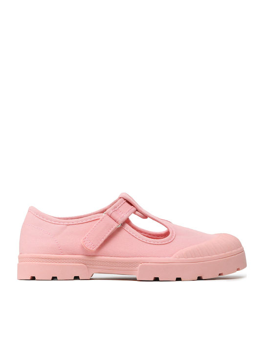 Παιδικές Μπαλαρίνες mit Bügel- und Schleifenverschluss Rosa