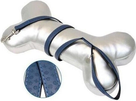 Croci Кожен повод за куче My Lord Navy синьо в син цвят 1.2m x 15cm