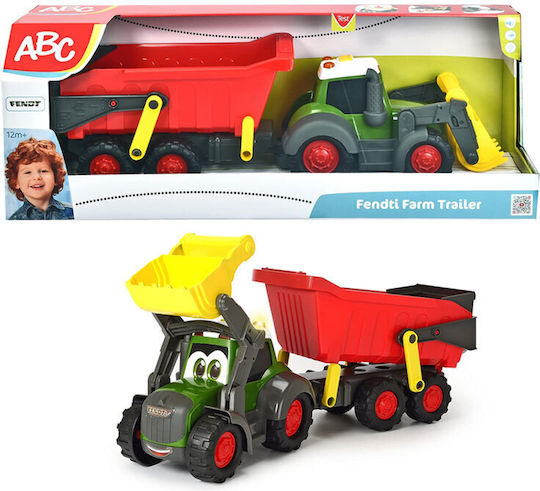 Dickie Happy Fendt Tractor Agricultural Pickup Truck