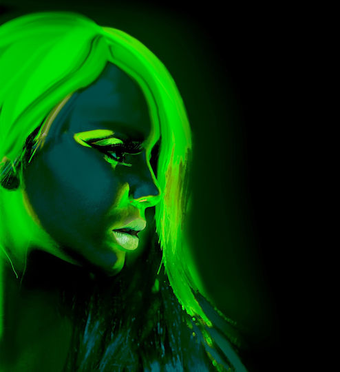 Neon Aqua Make-up Αποκριάτικο Body Painting 30ml Πράσινο