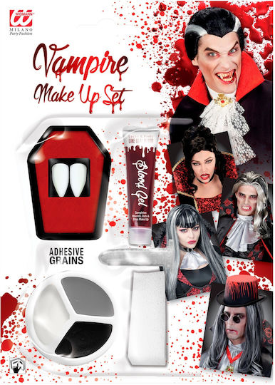 Carnival Face Painting for Halloween Vampire Red