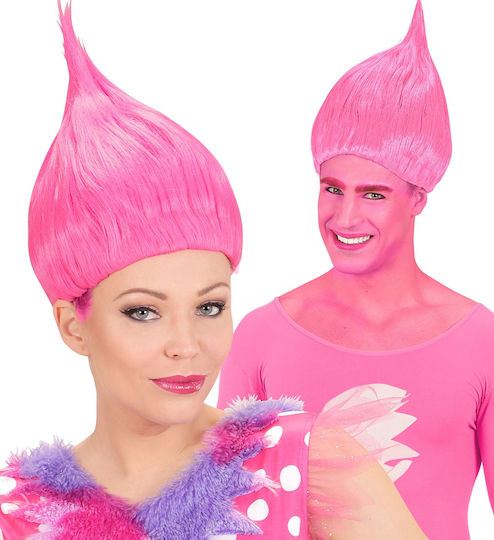 Carnival Wig Afro Pink 02098