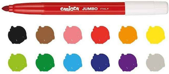 Carioca Drawing Markers Thick Set 12 Colors