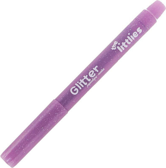 The Littlies Glitter Μαρκαδόροι Ζωγραφικής 3.8mm Λεπτοί, με Glitter Σετ 8 χρώματα