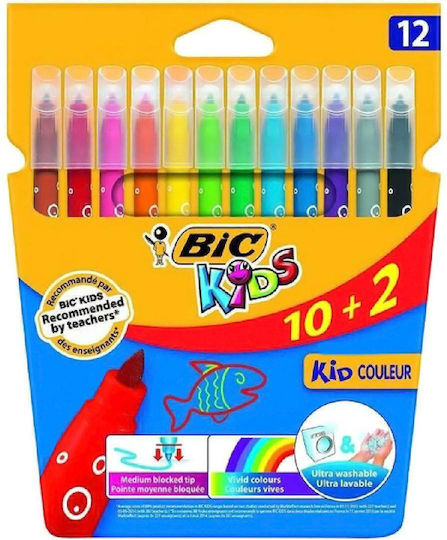Флумастери XL Дебели 12бр 828966 Bic Kids