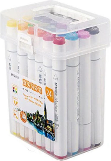 M&G Drawing Markers Double Tip Set 24pcs