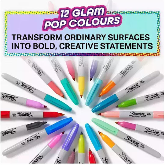 Sharpie Markere de Desen 0.9mm Set 12buc