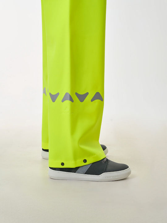 Anorak Way R Ανδρικό Αδιάβροχο Παντελόνι Μηχανής Fluo Yellow