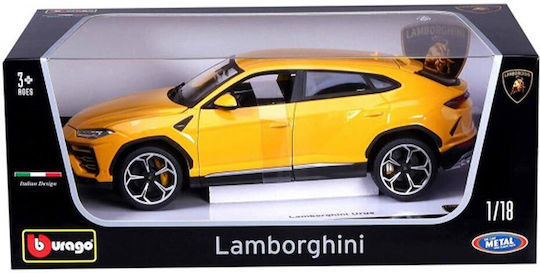 Bburago Car Lamborghini Urus - Yellow 1:18 For 3+ Years Old