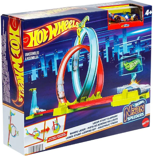 Hot Wheels Stunt Πίστα Neon Speeders Laser Stunt Slamway για 4+ Ετών