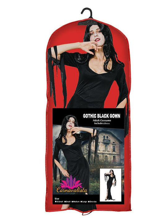 Costum de Carnaval Black Gothic NEGRU