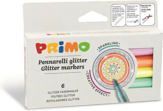 Primo Sclipici Markere de Desen Set 6buc