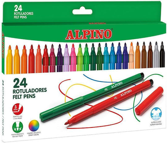 Alpino Маркери за рисуване 3мм Комплект 24бр
