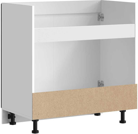 Lucca Шкаф за Мивка Черно 80x46x81.5бр