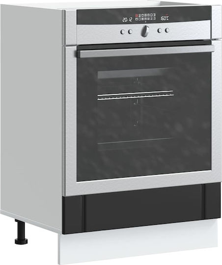 Lucca Dulap Inferior pentru Cuptor Negru 60x46x81.5buc