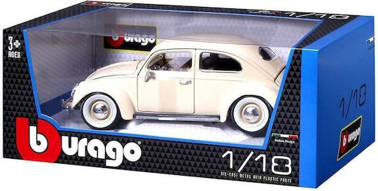 Bburago Volkswagen Car Kafer-Beetle (1955) Beige 1:18 for 3+ Years