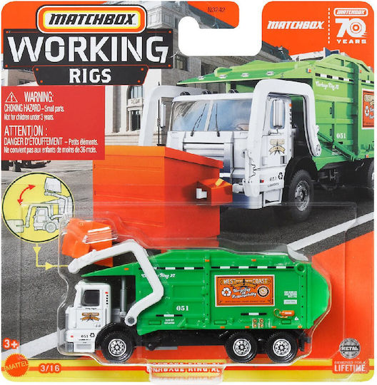 Mattel Φορτηγό Matchbox Working Rigs - Garbage King XL για 3+ Ετών