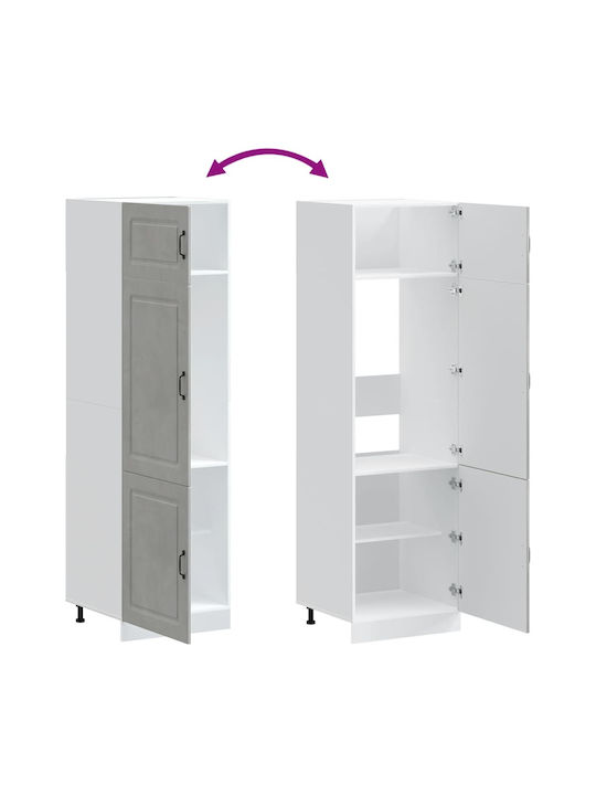 Kalmar Кухненска Колона Сив 60x57x207бр