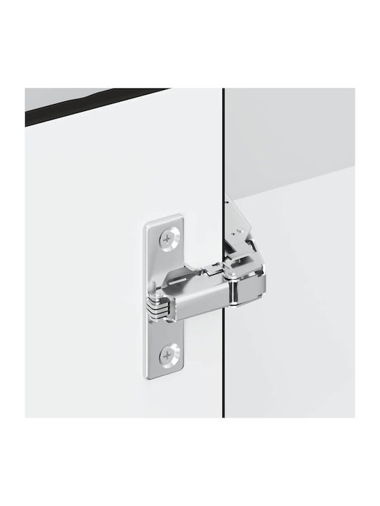 Kalmar Dulap de Colț Suspendata Negru 57x57x60buc