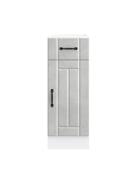 Lucca Ντουλάπι Νεροχύτη Γκρι 30x46x81.5εκ.