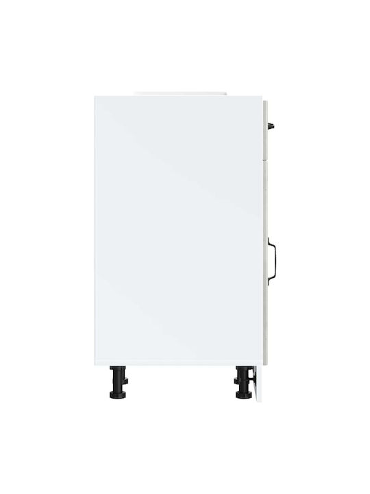 Lucca Ντουλάπι Νεροχύτη Γκρι 30x46x81.5εκ.