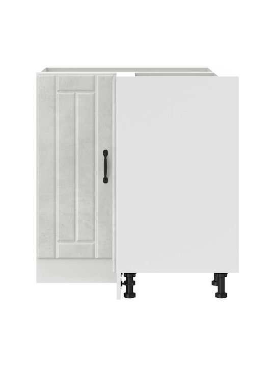 Lucca Corner Cabinet Wall Concrete Grey 75.5x75.5x81.5pcs