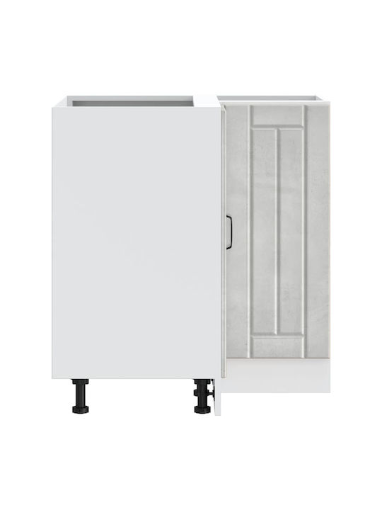 Lucca Corner Cabinet Wall Concrete Grey 75.5x75.5x81.5pcs