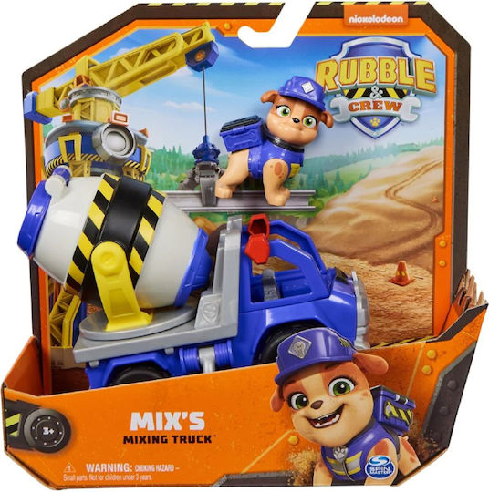 Spin Master Paw Patrol Rubble Crew Бетоновоз Mixing Truck за 3+ Години