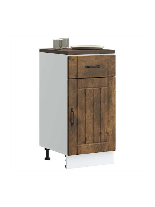 Lucca Spülbeckenschrank Smoked Oak 40x46x81.5cm