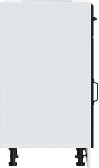 Lucca Dulap pentru Chiuvetă Negru 30x46x81.5buc
