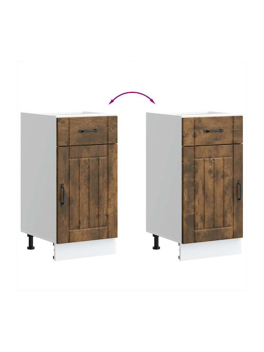 Lucca Spülbeckenschrank Smoked Oak 40x46x81.5cm