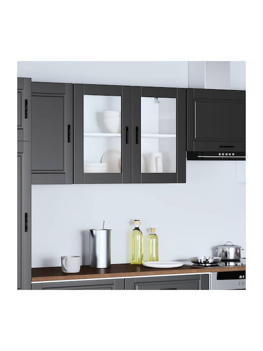 Porto Cabinet Wall Black 80x31x60pcs