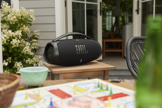 JBL Boombox 3 Wi-Fi Αδιάβροχο Ηχείο Bluetooth 180W με Διάρκεια Μπαταρίας έως 24 ώρες Μαύρο