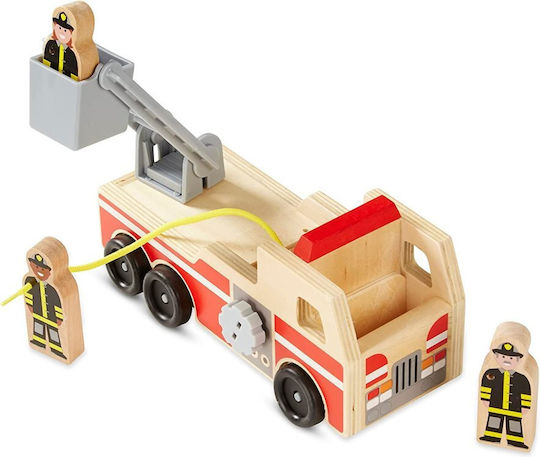 Melissa & Doug Пожарна Кола Камион Пожарна за Възраст 3+